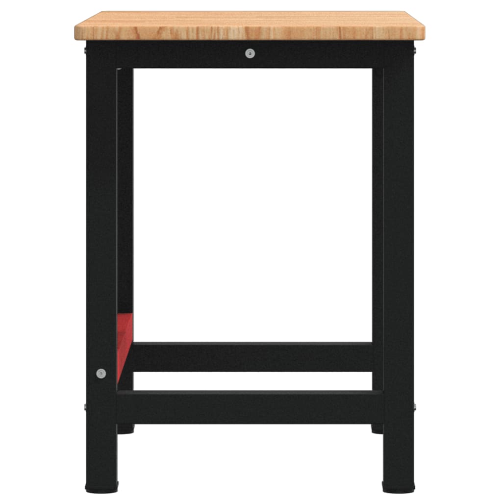 Banco Lavoro Marrone Chiaro 100x60x81,5cm Legno Massello Rovere