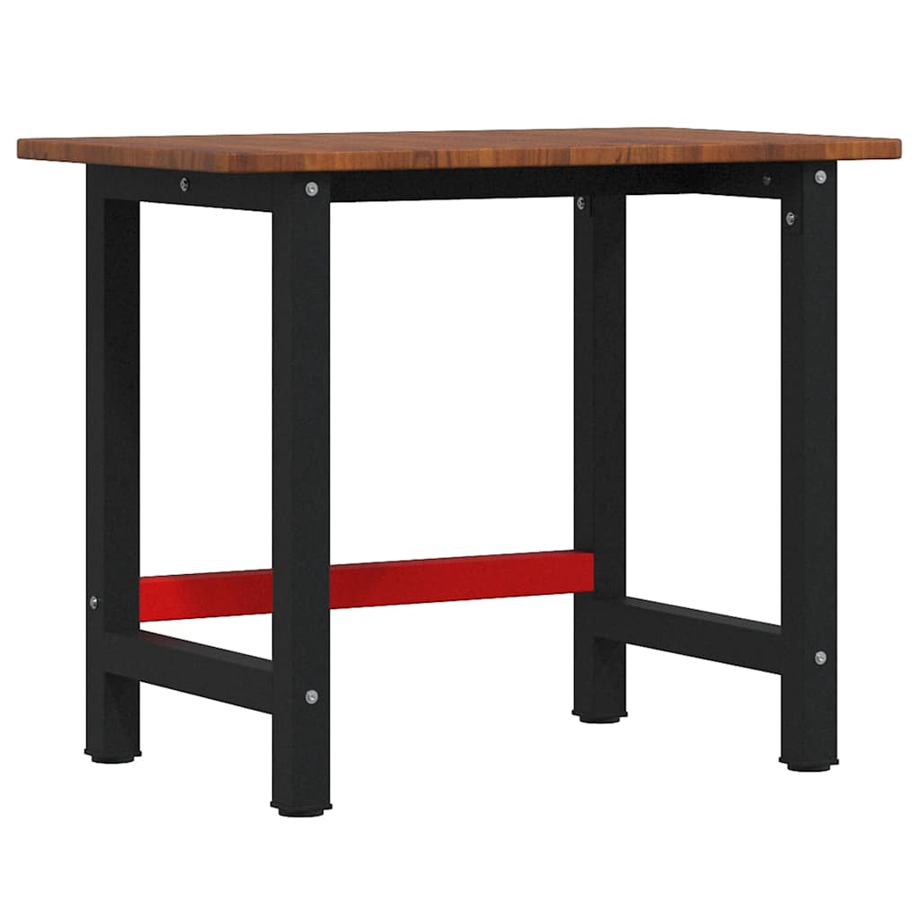 Banco Lavoro Marrone Scuro 100x60x81,5 cm Legno Massello Rovere | homemem39