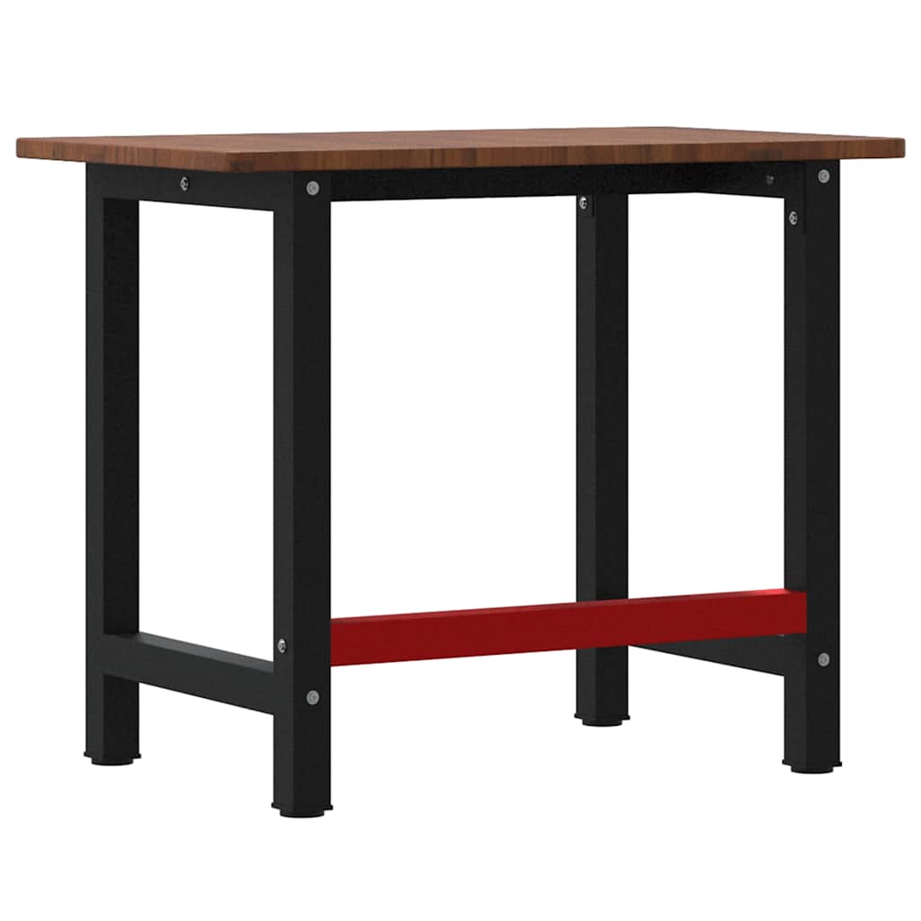 Banco Lavoro Marrone Scuro 100x60x81,5 cm Legno Massello Rovere | homemem39