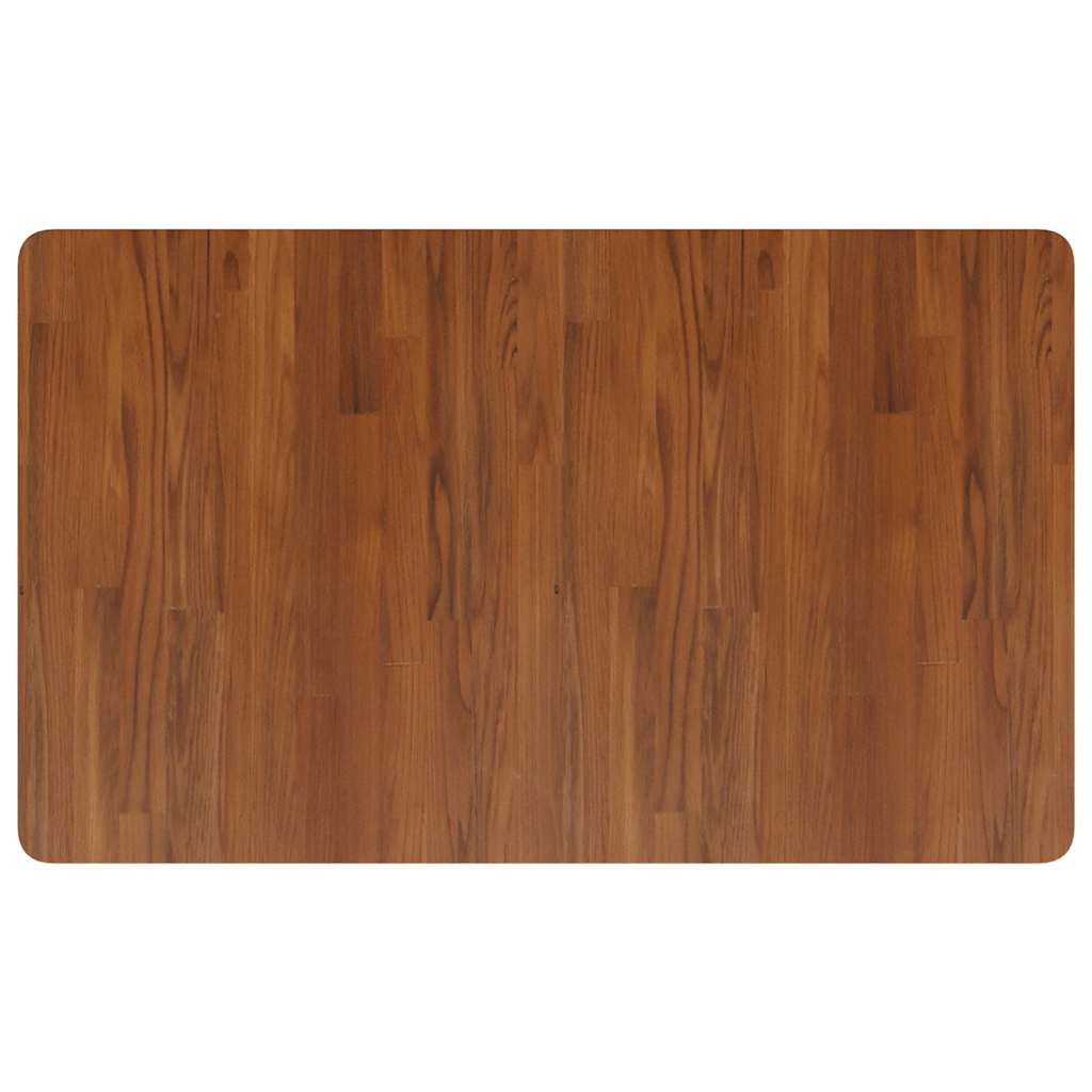 Banco Lavoro Marrone Scuro 100x60x81,5 cm Legno Massello Rovere | homemem39