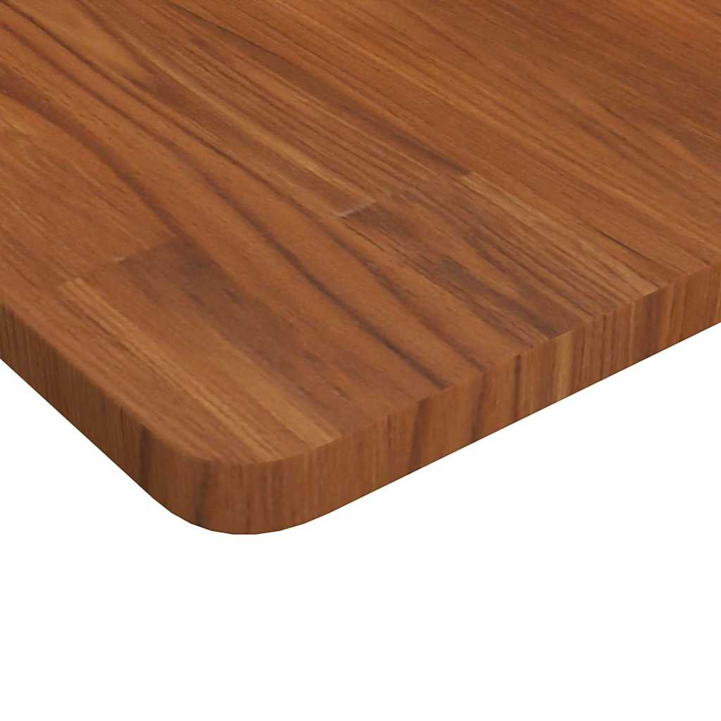 Banco Lavoro Marrone Scuro 100x60x81,5 cm Legno Massello Rovere | homemem39