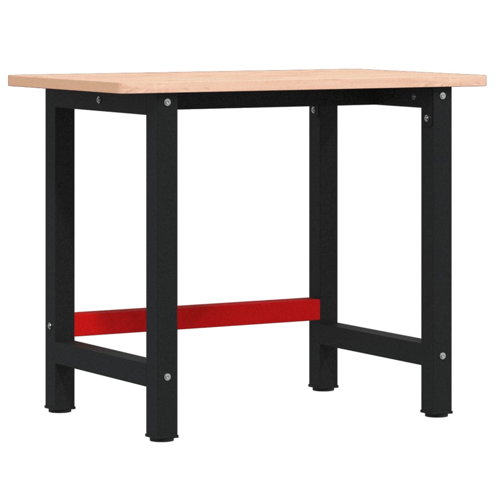 Banco Lavoro 100x60x81,5 cm Legno Massello Faggio Rettangolare | homemem39