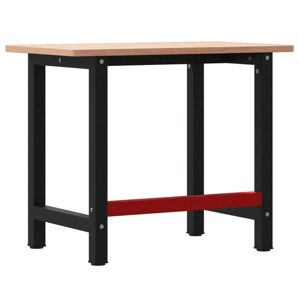 Banco Lavoro 100x60x81,5 cm Legno Massello Faggio Rettangolare | homemem39