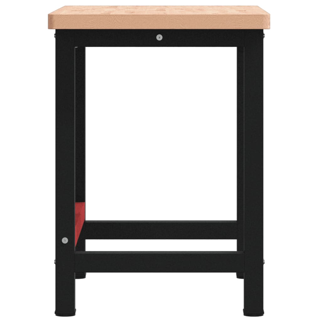 Banco Lavoro 100x60x83 cm Legno Massello Faggio Rettangolare - homemem39