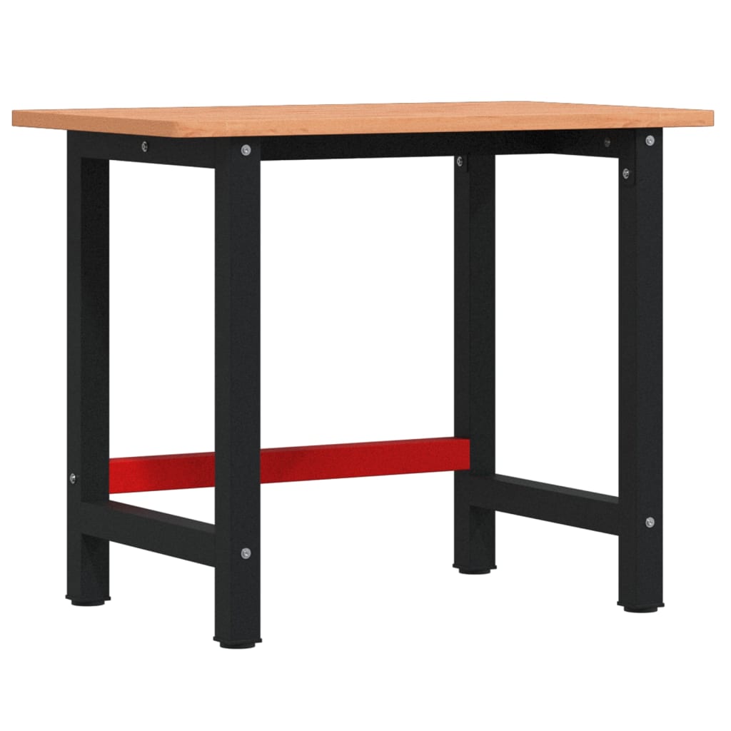 Banco Lavoro 100x60x81,5 cm Legno Massello Faggio Rettangolare | homemem39