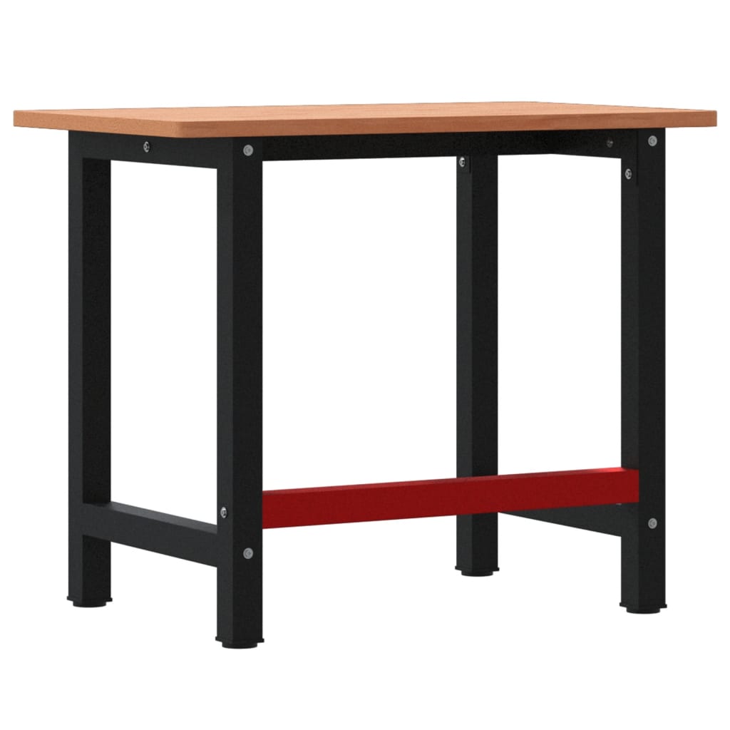 Banco Lavoro 100x60x81,5 cm Legno Massello Faggio Rettangolare | homemem39
