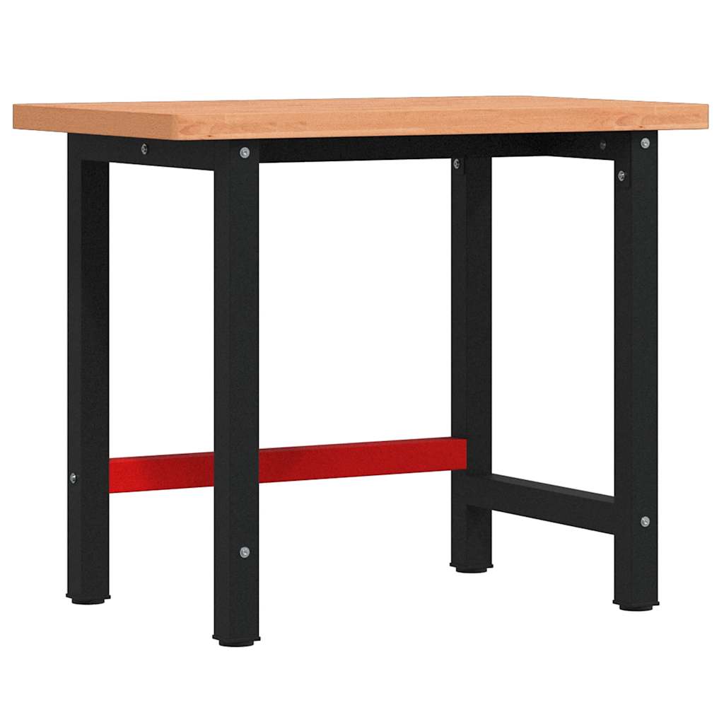 Banco Lavoro 100x60x83 cm Legno Massello Faggio Rettangolare | homemem39