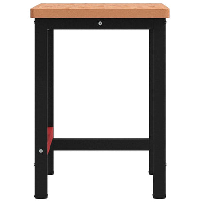Banco Lavoro 100x60x83 cm Legno Massello Faggio Rettangolare | homemem39