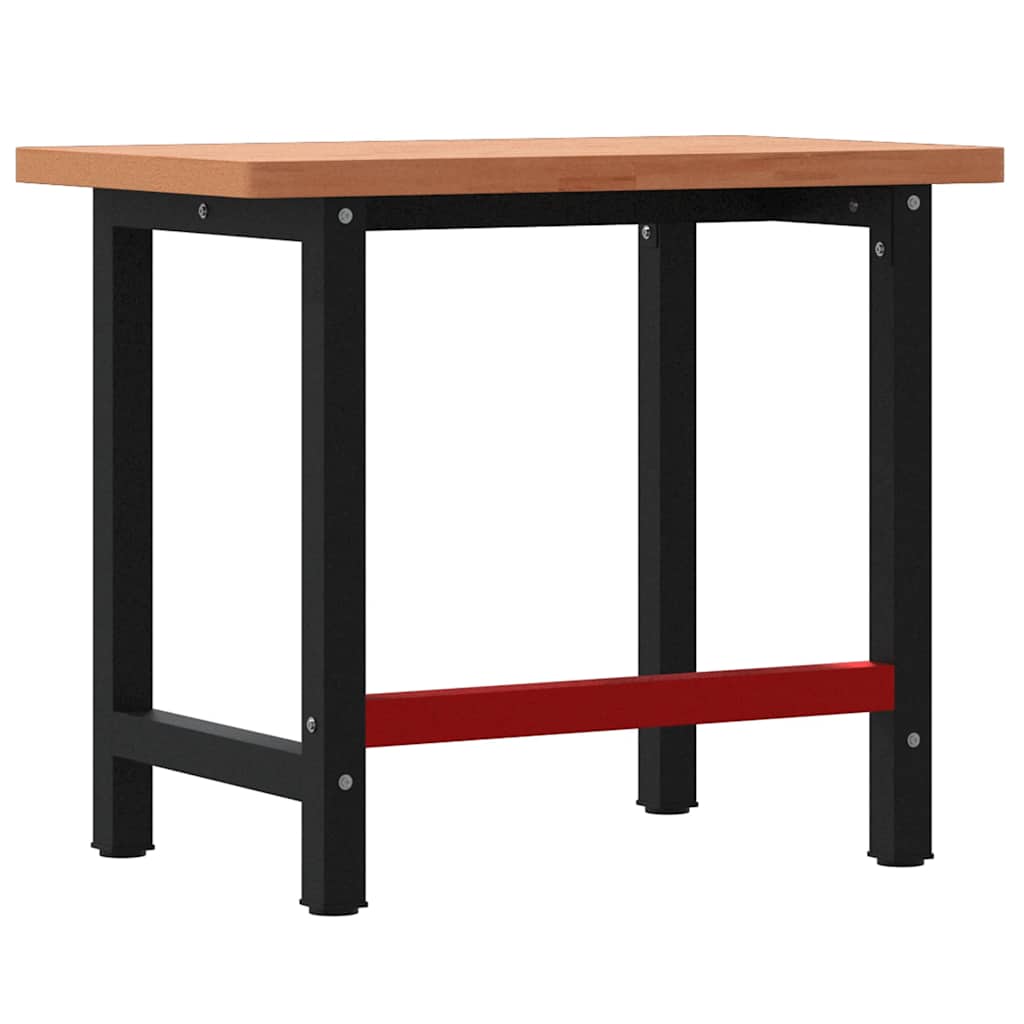 Banco Lavoro 100x60x83 cm Legno Massello Faggio Rettangolare | homemem39