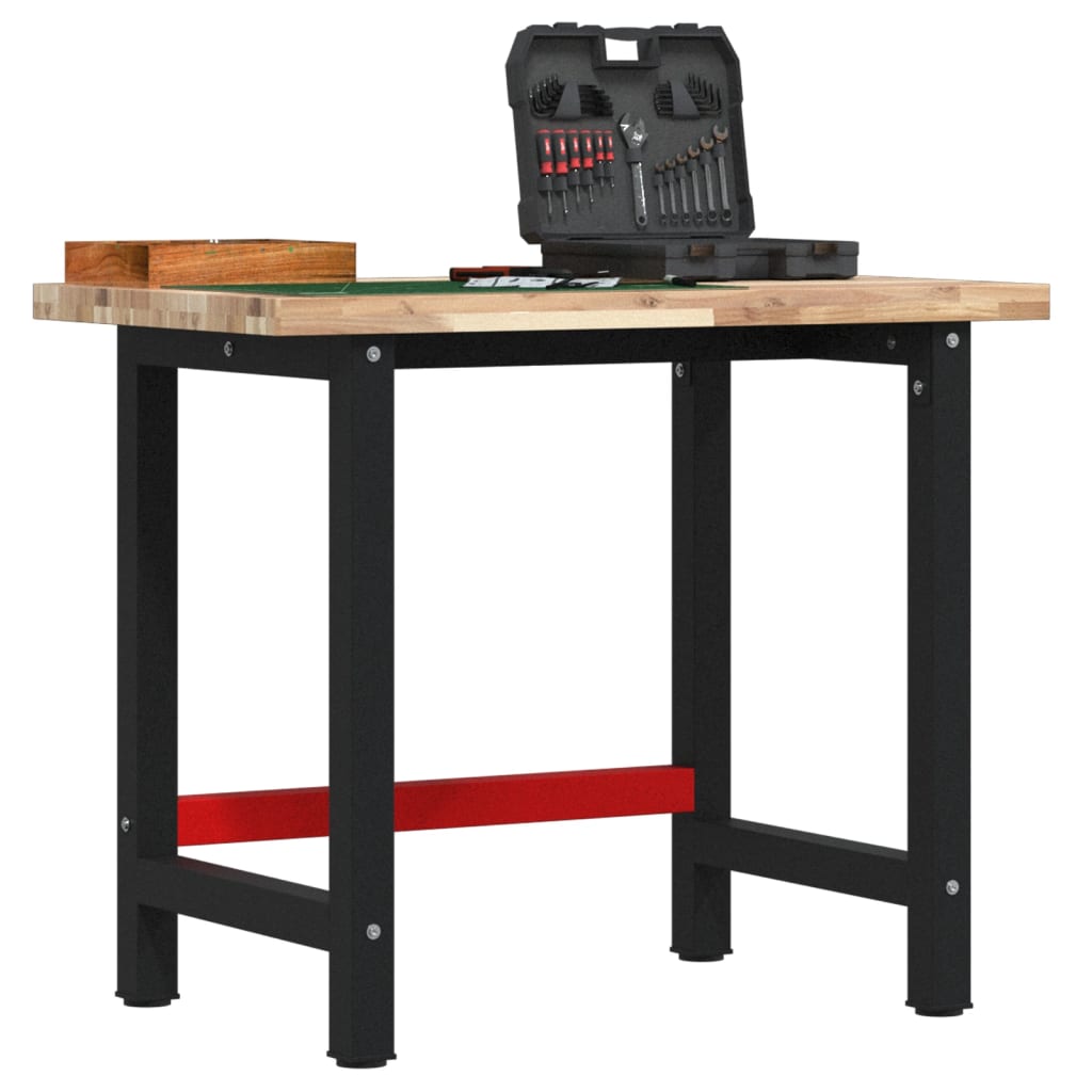 Banco da Lavoro 100x60x83 cm Legno Massello Acacia Rettangolare | homemem39
