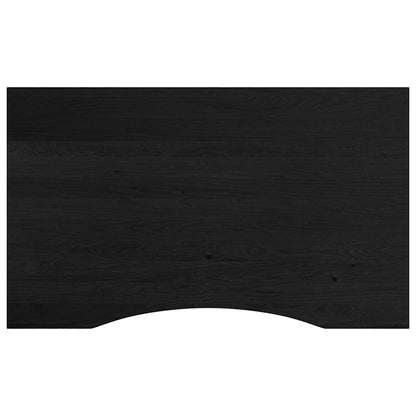 Banco Lavoro Marrone Scuro 100x60x81,5 cm Legno Massello Rovere - homemem39