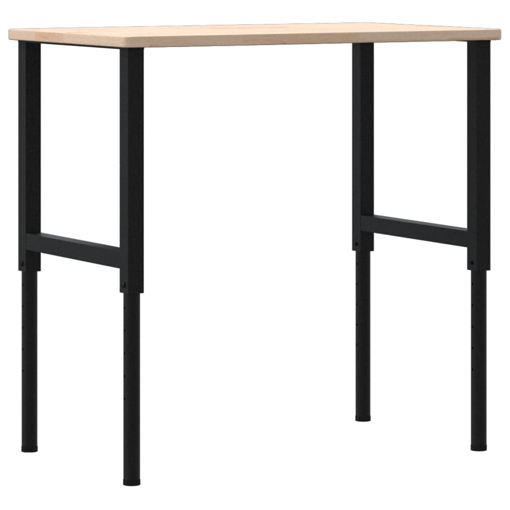Banco da Lavoro 100x60x(71,5-98) cm Legno Rovere Rettangolare