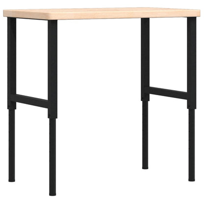 Banco Lavoro 100x60x(73-99,5) cm Legno di Rovere Rettangolare | homemem39