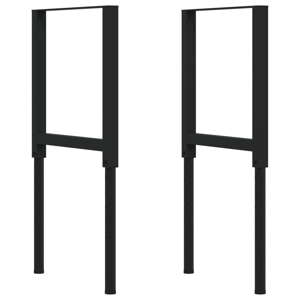 Banco Lavoro 100x60x(73-99,5) cm Legno di Rovere Rettangolare | homemem39