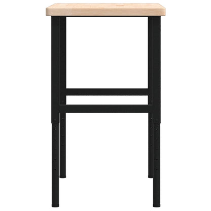 Banco Lavoro 100x60x(73-99,5) cm Legno di Rovere Rettangolare | homemem39