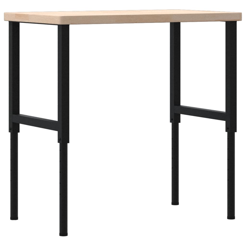 Banco Lavoro 100x60x(73-99,5) cm Legno di Rovere Rettangolare | homemem39