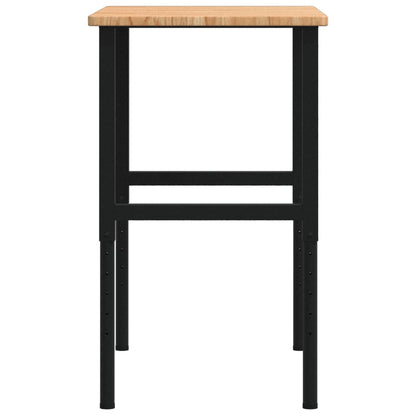 Banco Lavoro Marrone Chiaro 100x60x(71,5-98cm Legno di Rovere