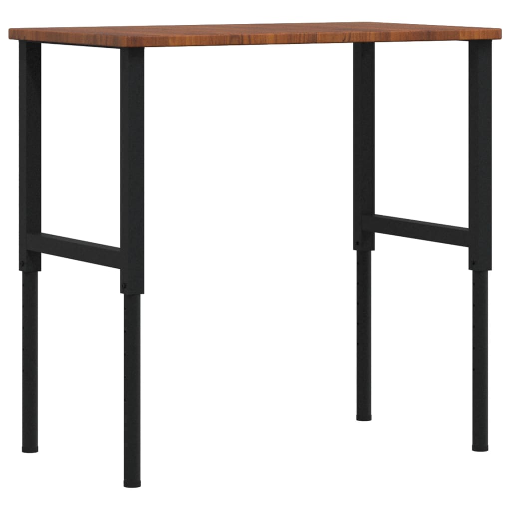 Banco Lavoro Marrone Scuro 100x60x(71,5-98) cm Legno di Rovere | homemem39