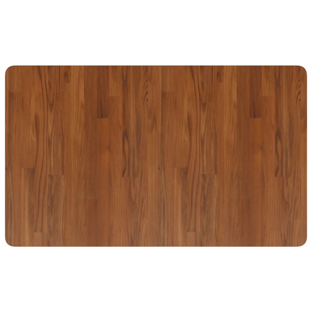 Banco Lavoro Marrone Scuro 100x60x(71,5-98) cm Legno di Rovere | homemem39