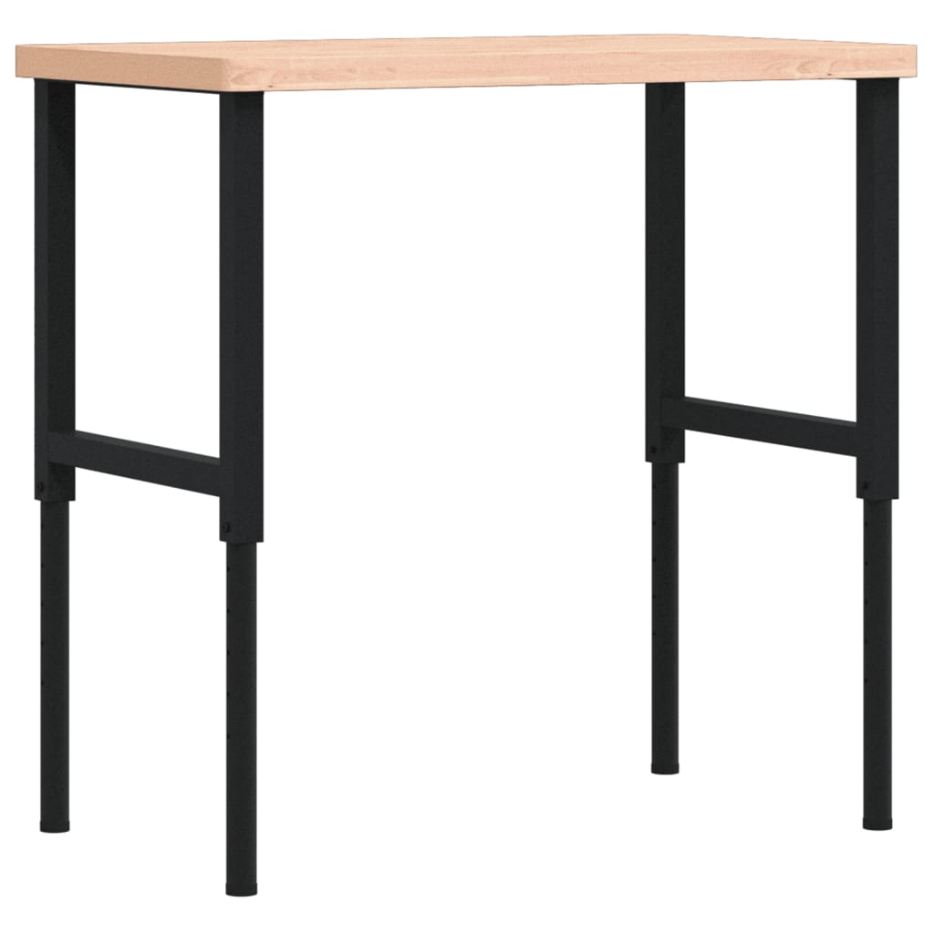 Banco Lavoro 100x60x(73-99,5) cm Legno di Faggio Rettangolare | homemem39