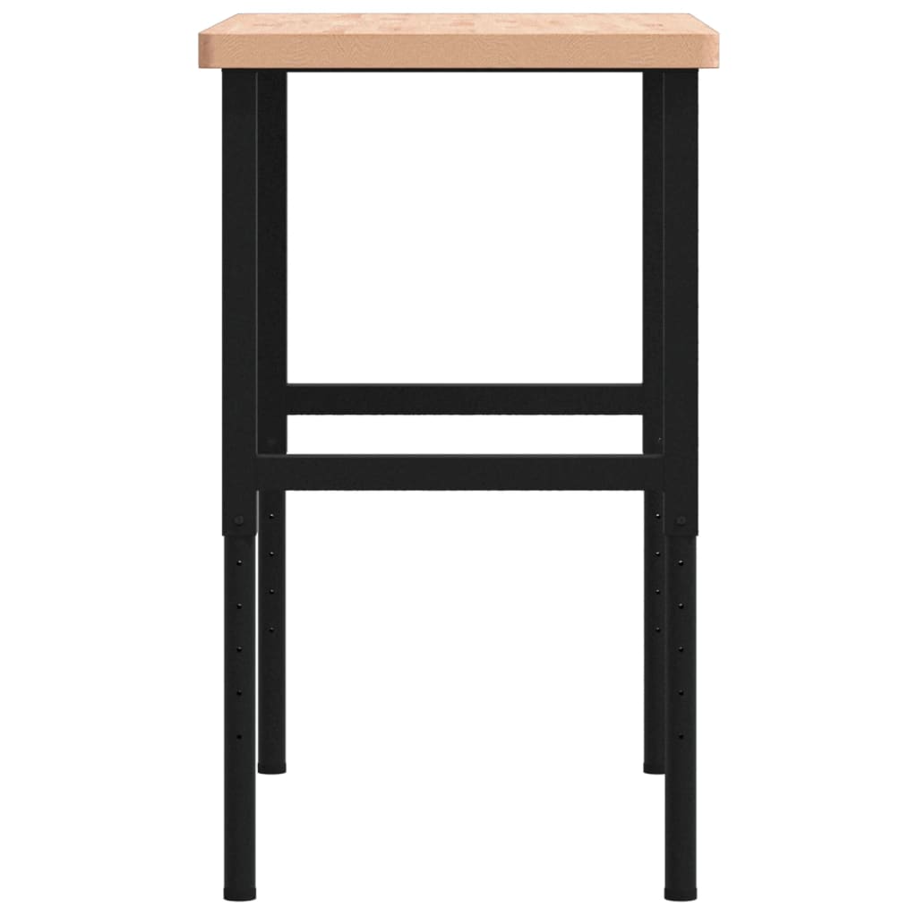 Banco Lavoro 100x60x(73-99,5) cm Legno di Faggio Rettangolare | homemem39