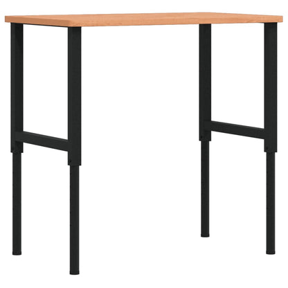 Banco da Lavoro 100x60x(71,5-98) cm Legno Faggio Rettangolare | homemem39
