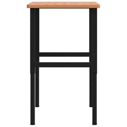 Banco da Lavoro 100x60x(71,5-98) cm Legno Faggio Rettangolare - homemem39