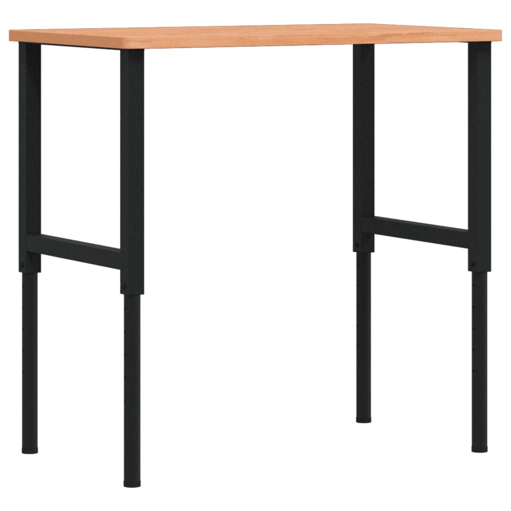 Banco da Lavoro 100x60x(71,5-98) cm Legno Faggio Rettangolare | homemem39
