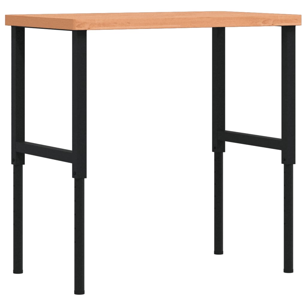 Banco Lavoro 100x60x(73-99,5) cm Legno di Faggio Rettangolare | homemem39