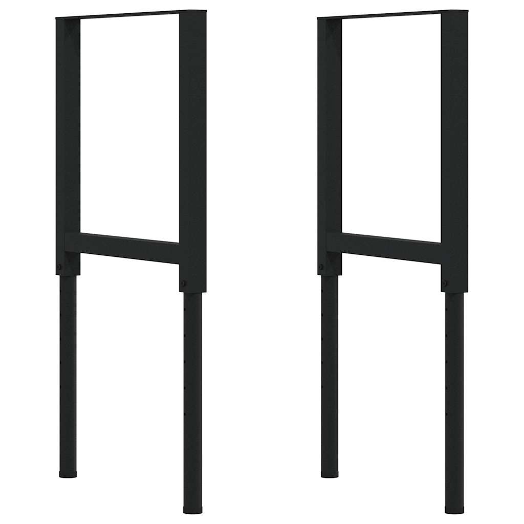 Banco Lavoro Marrone Chiaro 100x60x(71,5-98) cm Legno di Rovere - homemem39