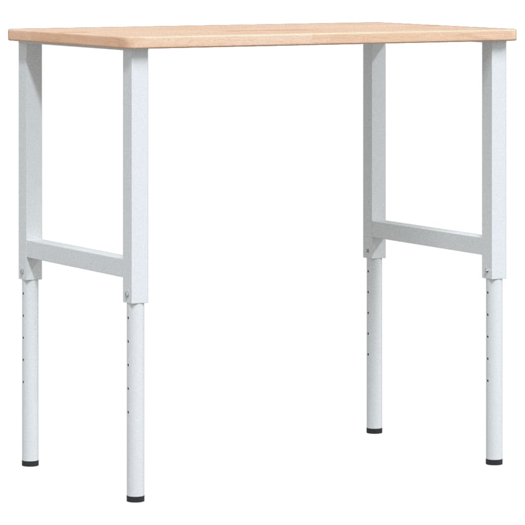 Banco da Lavoro 100x60x(71,5-98) cm Legno Rovere Rettangolare | homemem39