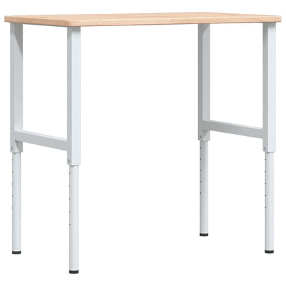Banco da Lavoro 100x60x(71,5-98) cm Legno Rovere Rettangolare | homemem39