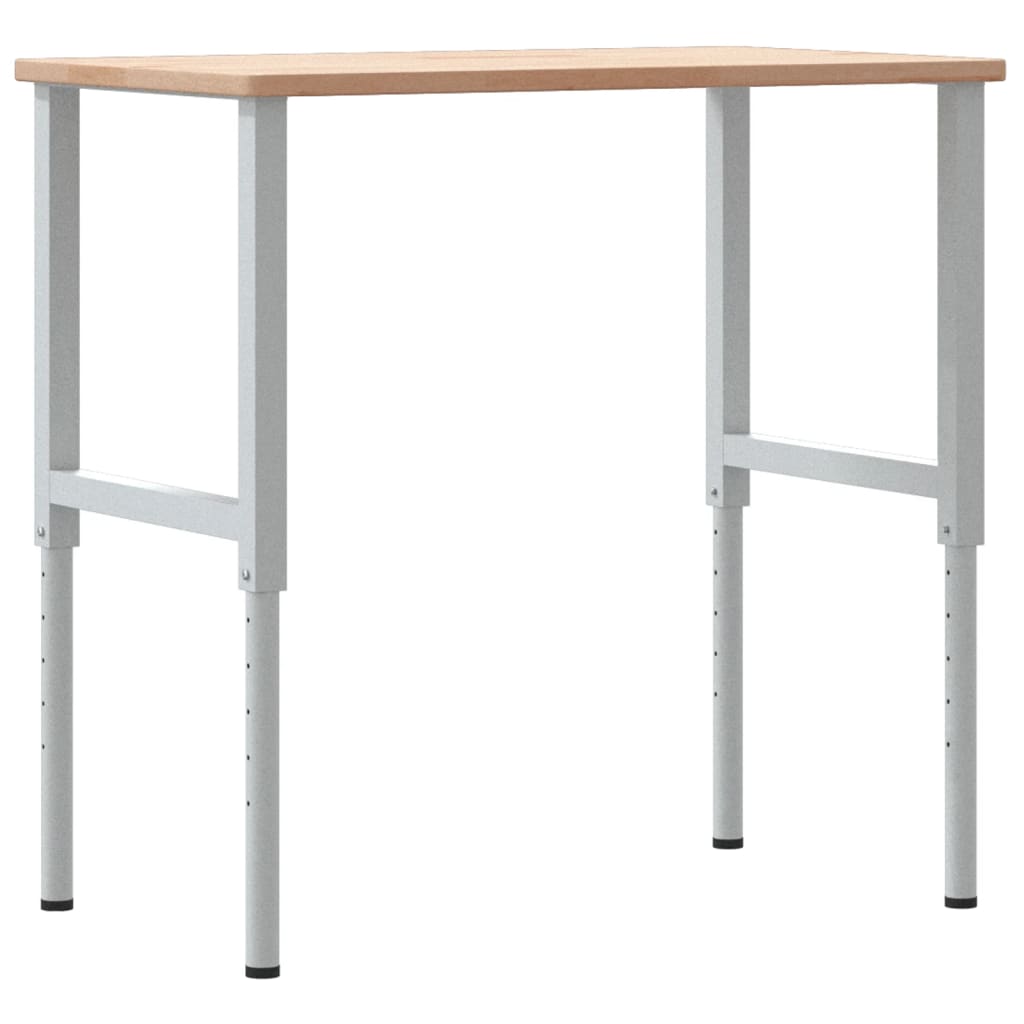Banco da Lavoro 100x60x(71,5-98) cm Legno Rovere Rettangolare | homemem39