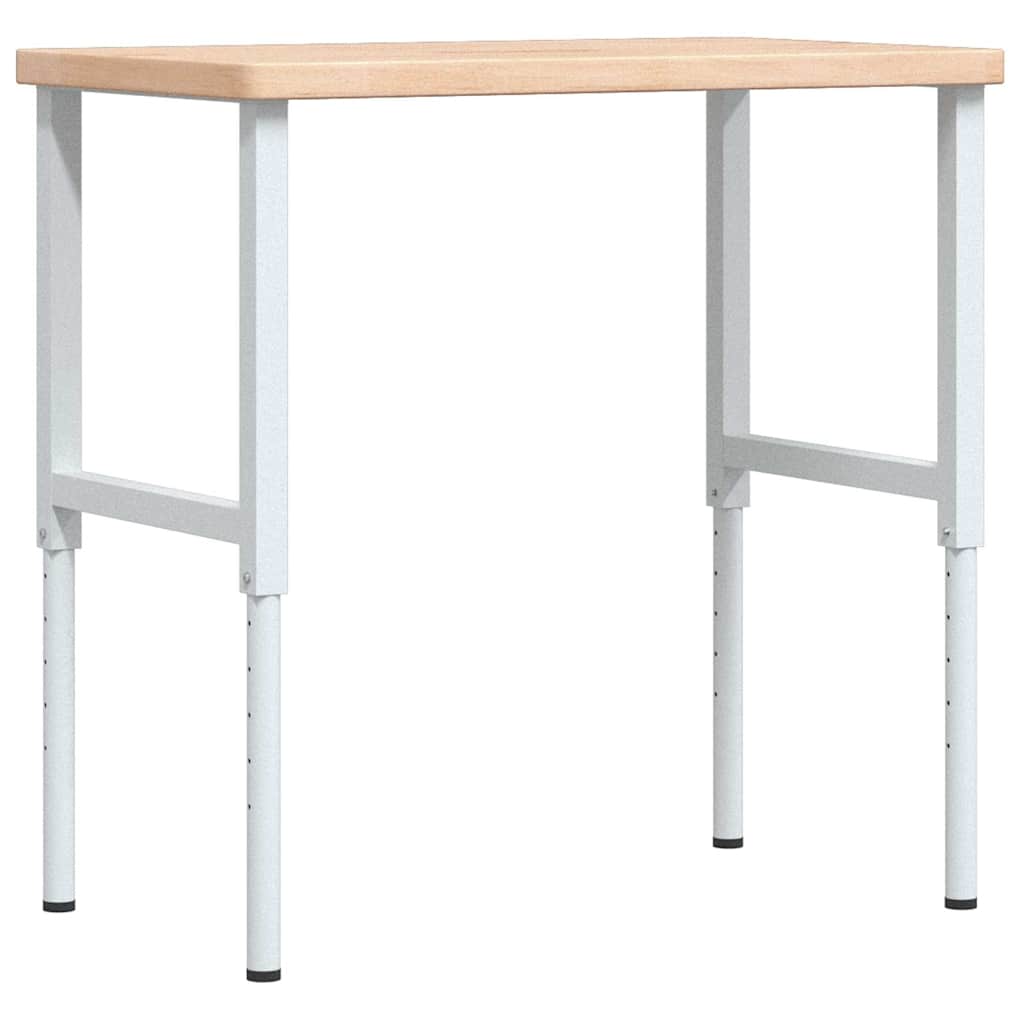 Banco Lavoro 100x60x(73-99,5) cm Legno di Rovere Rettangolare | homemem39