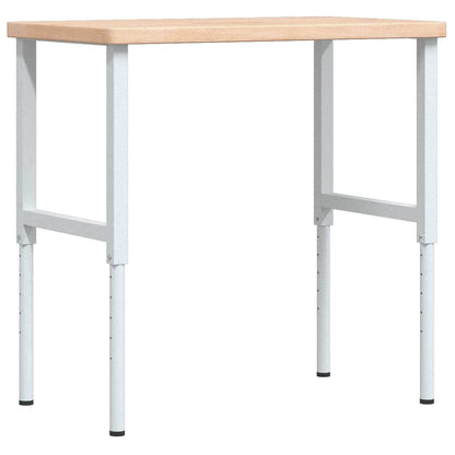 Banco Lavoro 100x60x(73-99,5) cm Legno di Rovere Rettangolare | homemem39