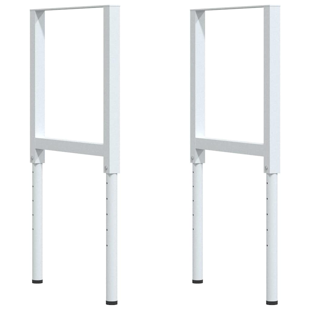 Banco Lavoro 100x60x(73-99,5) cm Legno di Rovere Rettangolare | homemem39