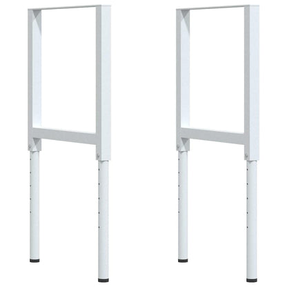 Banco Lavoro 100x60x(73-99,5) cm Legno di Rovere Rettangolare | homemem39