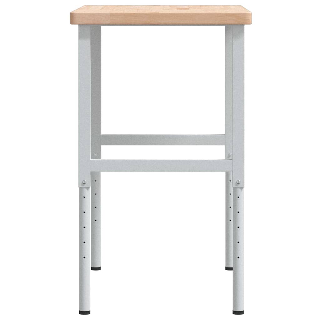 Banco Lavoro 100x60x(73-99,5) cm Legno di Rovere Rettangolare | homemem39