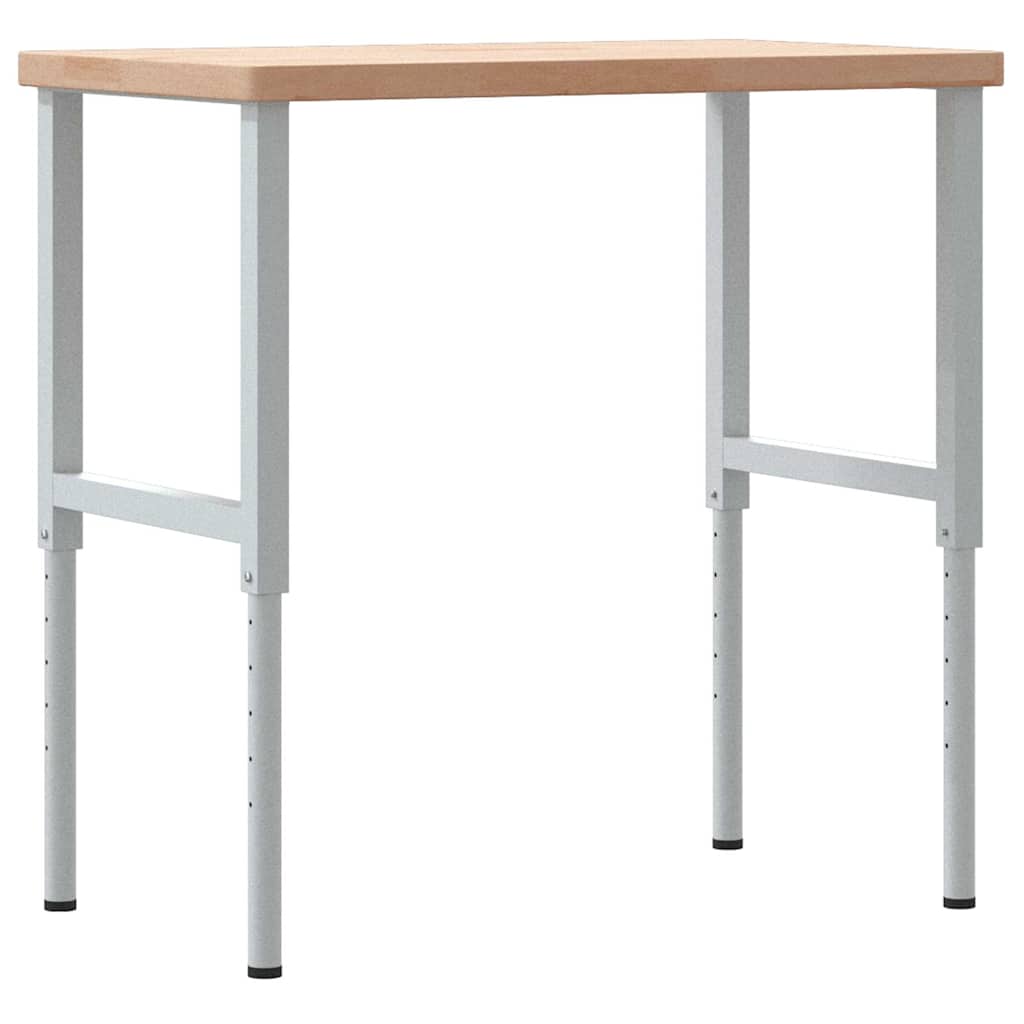 Banco Lavoro 100x60x(73-99,5) cm Legno di Rovere Rettangolare | homemem39