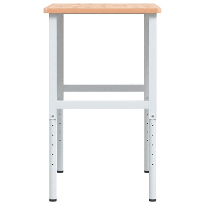 Banco da Lavoro 100x60x(71,5-98) cm Legno Faggio Rettangolare - homemem39