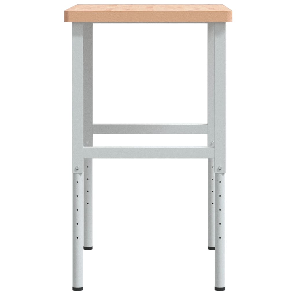 Banco Lavoro 100x60x(73-99,5) cm Legno di Faggio Rettangolare | homemem39