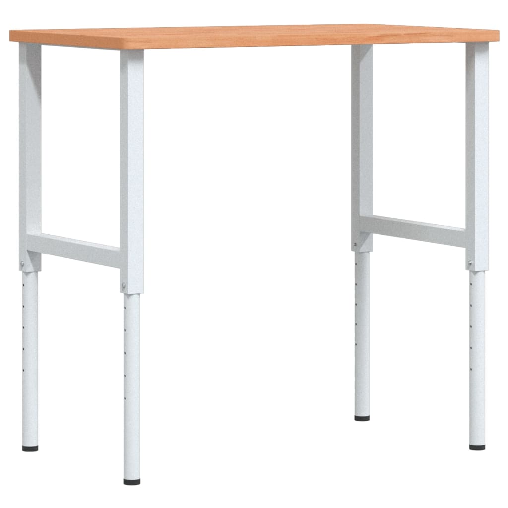 Banco da Lavoro 100x60x(71,5-98) cm Legno Faggio Rettangolare | homemem39