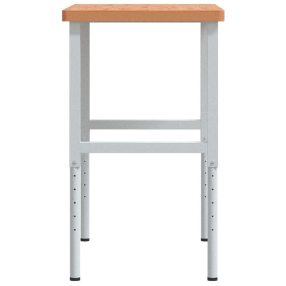 Banco Lavoro 100x60x(73-99,5) cm Legno di Faggio Rettangolare | homemem39