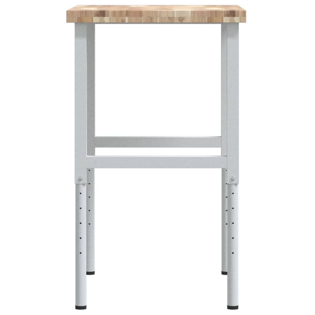 Banco Lavoro 80x60x(73-99,5) cm Legno di Faggio Rettangolare | homemem39