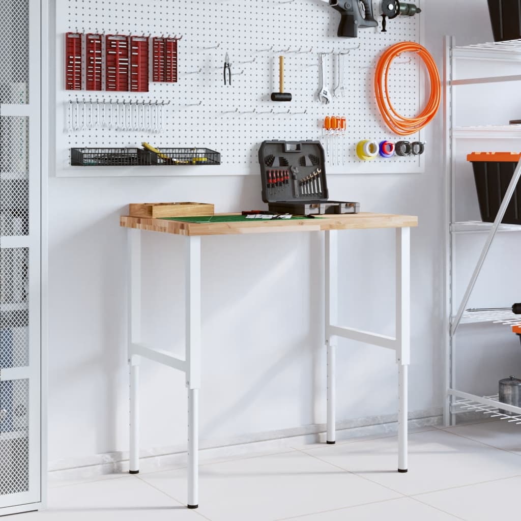 Banco Lavoro 100x60x(73-99,5) cm Legno di Acacia Rettangolare - homemem39