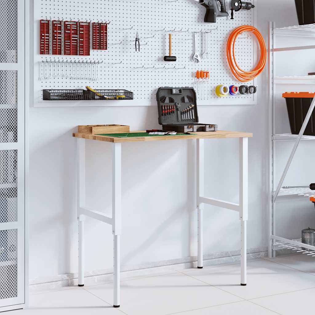 Banco da Lavoro 100x60x(71,5-98) cm Legno Massello Rovere - homemem39