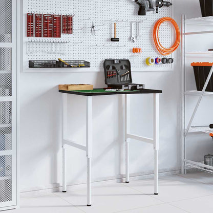 Banco Lavoro Marrone Scuro 80x60x(71,5-98) cm Legno di Rovere - homemem39