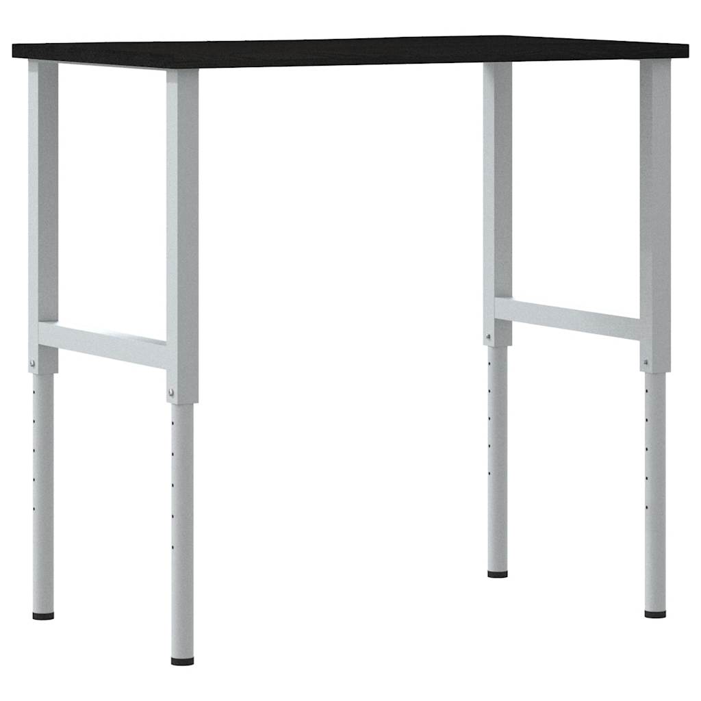 Banco Lavoro Marrone Scuro 100x60x(71,5-98) cm Legno di Rovere - homemem39