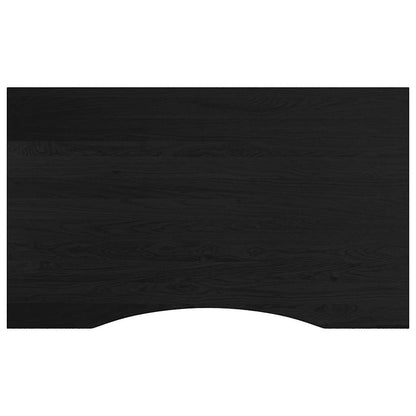 Banco Lavoro Marrone Scuro 100x60x(71,5-98) cm Legno di Rovere - homemem39