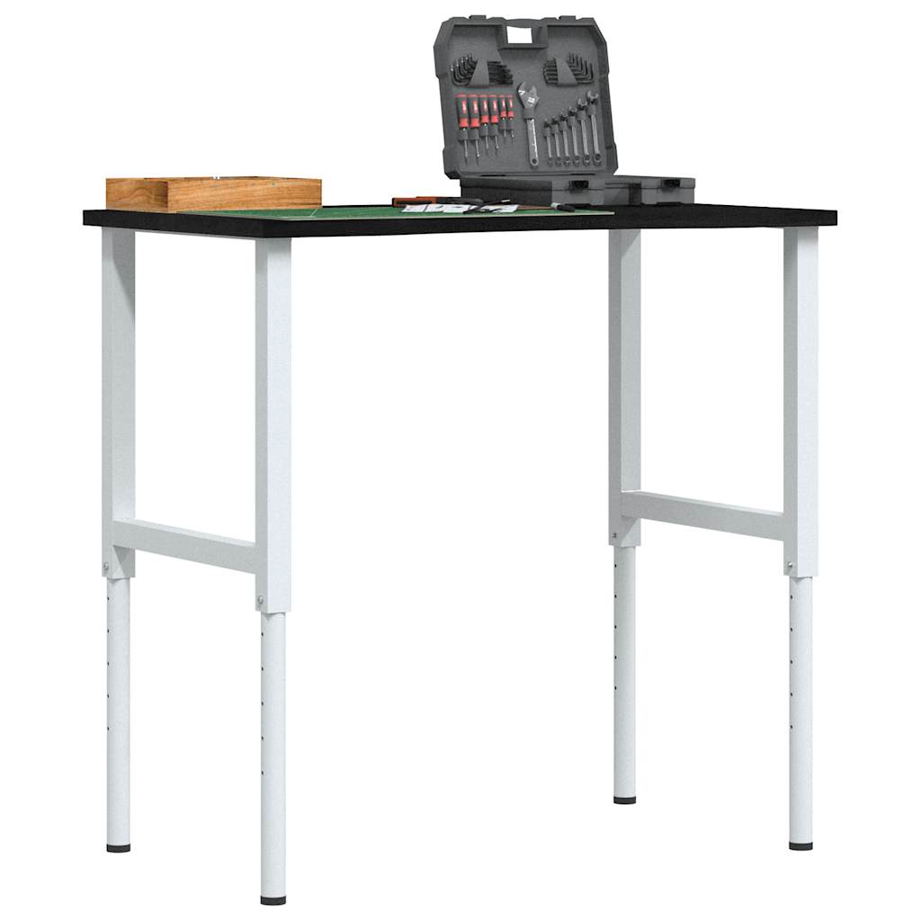 Banco Lavoro Marrone Scuro 100x60x(71,5-98) cm Legno di Rovere - homemem39